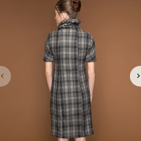 AJAIE ALAIE KULLU TURTLE NECK DRESS wool gray size XS CL - Picture 3 of 7